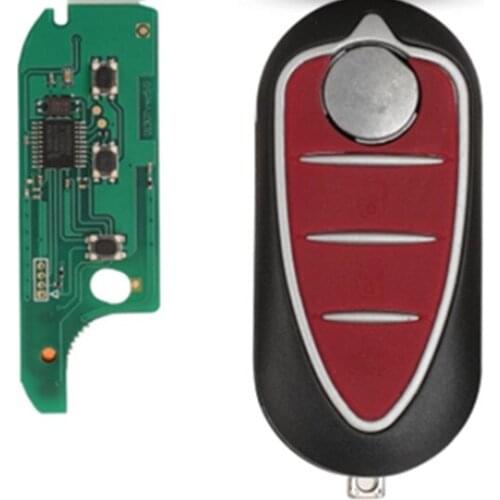 3pcs Remote Flip 3 Buttons Auto Keys ID46-7946 For Alfa Romeo Mito 2008-2015 Giulietta 2010-2016 433Mhz