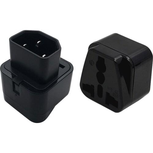 1 to 2 IEC 320 C14 Male to C13 Female Power Adapter PDU/UPS C13 Universal Female AU/US/UK/EU Plug/Free DHL Shipping/50PCS