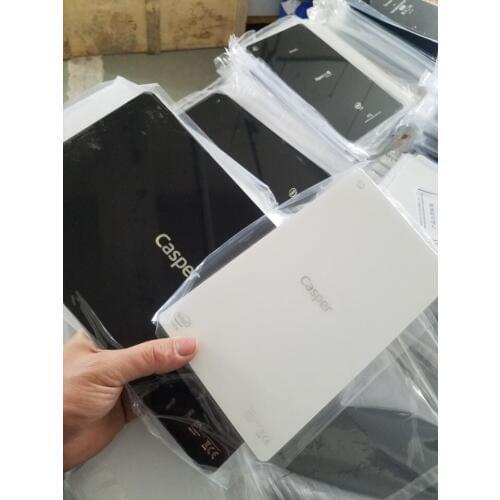Black White For Casper VIA T8-3G T10-S Glass Back Cover Glass Panel Repair Replacement Free Shipping