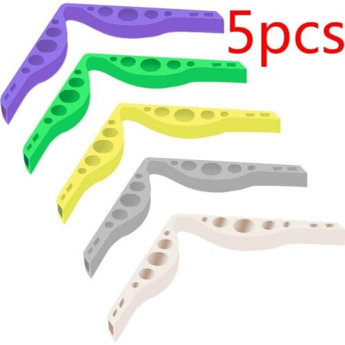 5pcs/set 3D Mask Holder Clip Nose Bridge Silicone Bracket Fog Glasses Mask Accessories Anti-Leakage Nose Pad Mask Bracket Holder