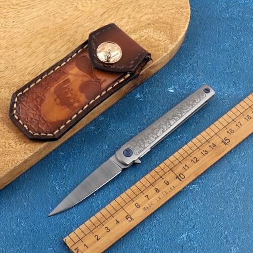 Pocket MS3 outdoor sharp folding knife M390 blade titanium alloy handle survival hunting tactical self-defense tool knife