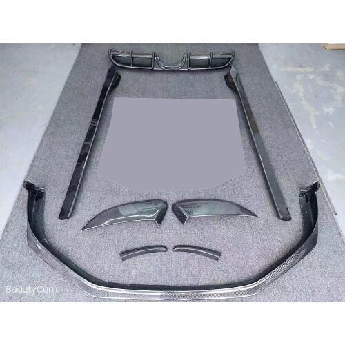 718 Carbon Fiber Bodykit Front Lip & Side Skirt & Diffuser & Air Trim for 718 Boxster & Cayman Coupe and Convertible