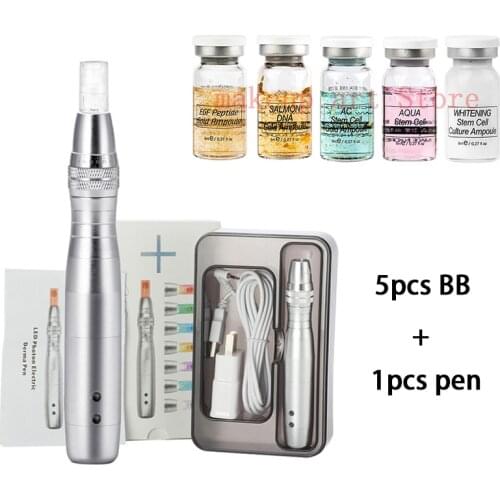 BB Cream Pen Set Korea Original Ampoule Serum BB Cream, Used for Skin Base Repair, Shrink Pores, Oil Control and Whitening 8ML