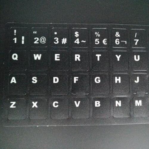 For Macbook Laptop Notbook PC Computer Keyboard Protector Sticker 100pcs/lot ES ESP Spanish Keyboard Stickers For iMac Bulk