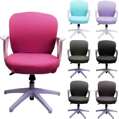 Stretch Office Chair Covers Split Seat Cover Elastic Computer Chair Protector Anti-dust Armchair Slipcover Sillas de Oficina
