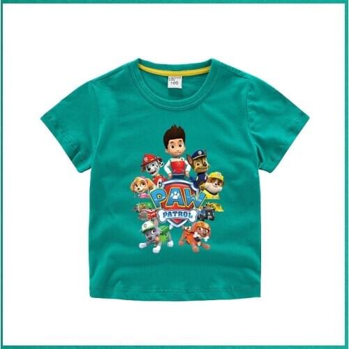 Paw patrol T-shirt pure cotton Boy New kid Children clothes baby