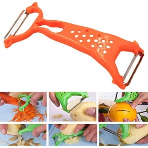 Fruit Peeler Vegetable Parer Simple Portable Julienne Cutter Slicer Peel Kitchen Tool Gadget Random Color High Quality Wholesale