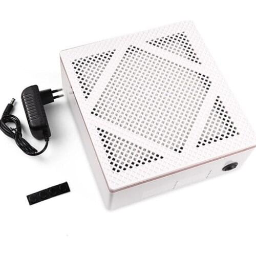 60W Powerful Suction Electric Nail Dust Collector Low Noise Vacuum Cleaner Machine with Detachable Filter for Manicure Nail Art