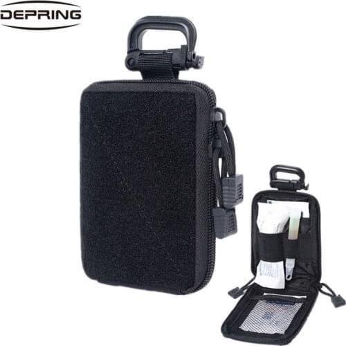 Tactical Outdoor Hunting MOLLE Mini Utility Tools Pouch with Loop Surface Handy Pocket Gadget Gear Organizer Holder EMT Pouch