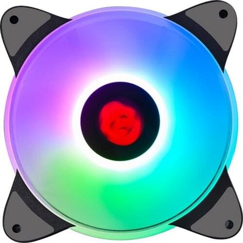 80% Off 12cm RGB LED Cooling Fan Quiet Remote Control PC Laptop Computer Case Cooler