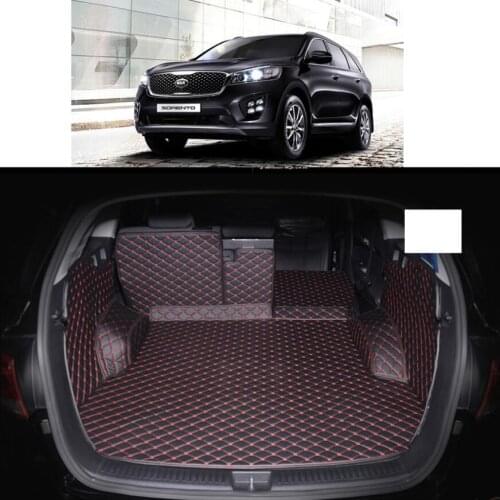 Fiber leather car trunk mat for kia sorento 2015 2016 2017 2018 2019 Kia Sorento Prime 5 7 seats car accessories