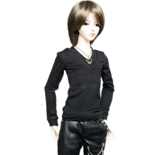[wamami] 06# Black T-Shirt 1/4 MSD 1/3 SD DZ SD17 DZ70 70cm AOD AS BJD Dollfie