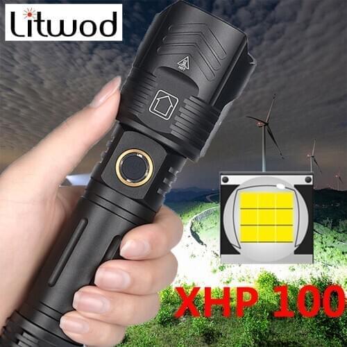 XHP100 9 Core High Quality Led Flashlight USB Rechargeable Power Bank 18650 26650 Battery Torch Zoomable Aluminum Alloy Lantern