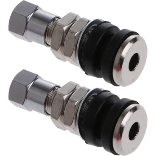 1 Pair Tire Wheel Valve Tubeless No Tube Stem Motorcycle Car Bike ATV Bicycle