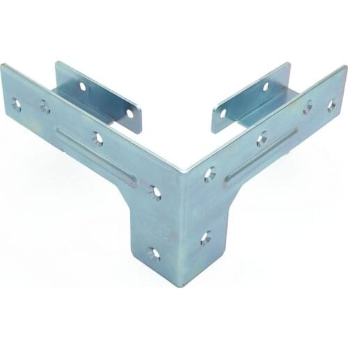 2.0x38x143x38x80 Hole 5.2 Furniture Connector Support Frame Galvanized Triangular Code Corner Bracket