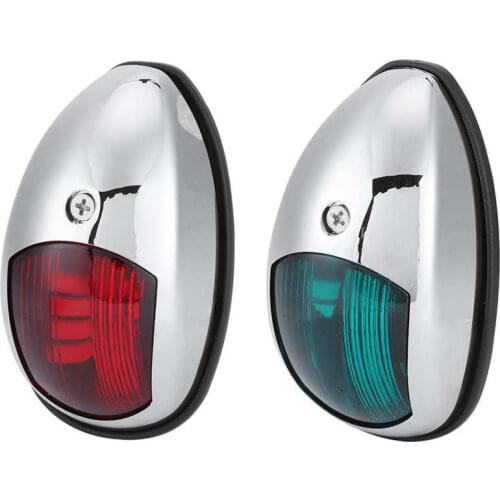 2Pcs 12V LED Navigation Light IP65 Waterproof Boat Warning Lamp Red Green Sailing Signal Lights Marine Yacht Accessories