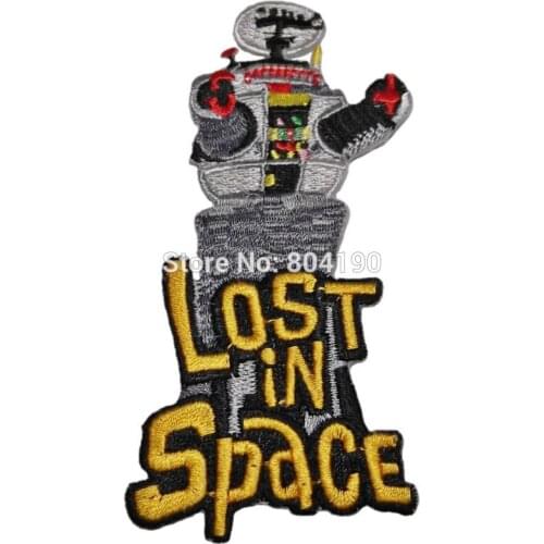 4" TV Series Logo and ROBOT Movie TV Series Iron Sew On Embroidered Patch Applique Fashion Clothing