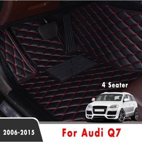 Car Floor Mats For Audi Q7 2015 2014 2013 2012 2011 2010 2009 2008 2007 2006 (4 Seater) Car Carpets Custom Interior Accessories