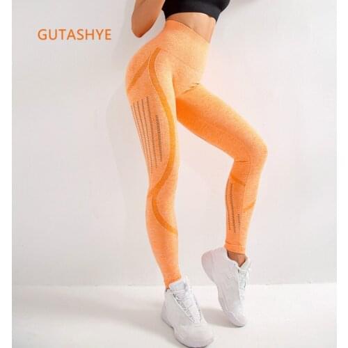 GUTASHYE High Waist Seamless Leggings Push Up Sport Women Fitness yoga Running legging sports yoga pants women yoga women pants
