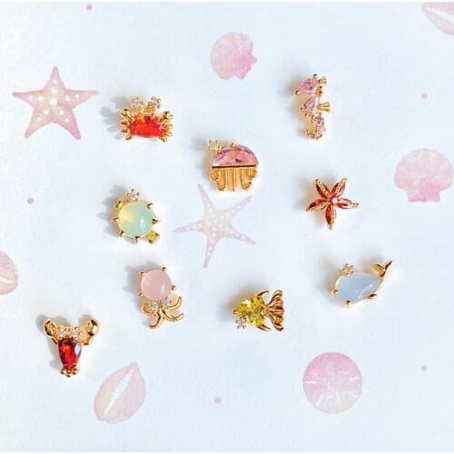 BOAKO 925 Silver Colorful Earrings For Women 2021 Summer Starfish Crystal CZ Stud Earings Girls Gift Helix Piercing Earrings