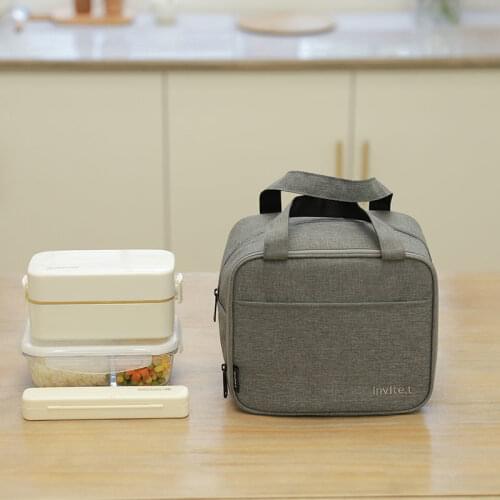 Large Capacity Lunch Bag Office Women Food Thermal Container Outdoor Camping Hiking Picnic Cooler Kids Bento Insulated Handbag