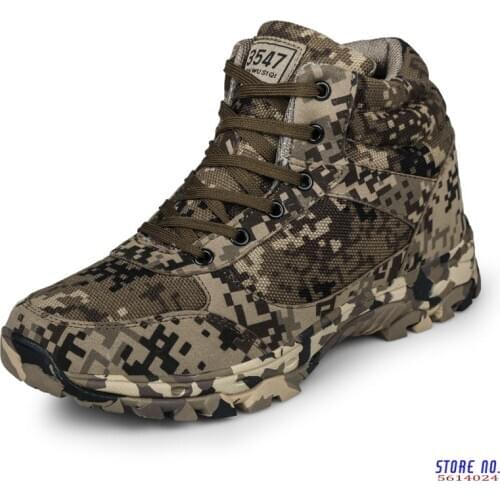 2020 Winter Men Boots Camouflage Warm Wool Cotton Army Combat Tactical Military Shoes Mens Ankle Outdoor Snow Boots Man