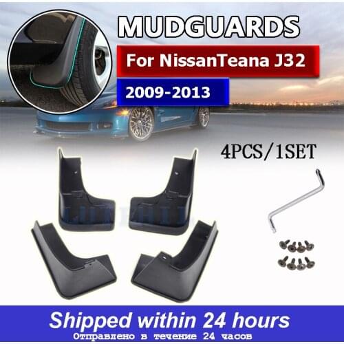 For Nissan Teana J32 2009-2013 Automobile Mud Flaps Guard Mudguard Fenders Splash Flaps Car Styling Automobile Accessories 4 Pcs