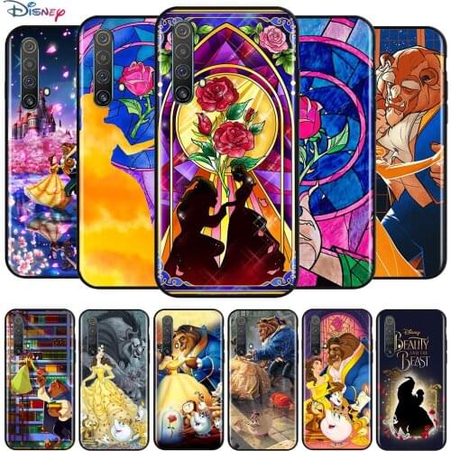 Disney Cartoon Animation Beauty and the Beast For OPPO Reno 5 K 4 Lite 3 Pro Plus SE A 10X Zoom 2 Z F ACE 5G Black Phone Case
