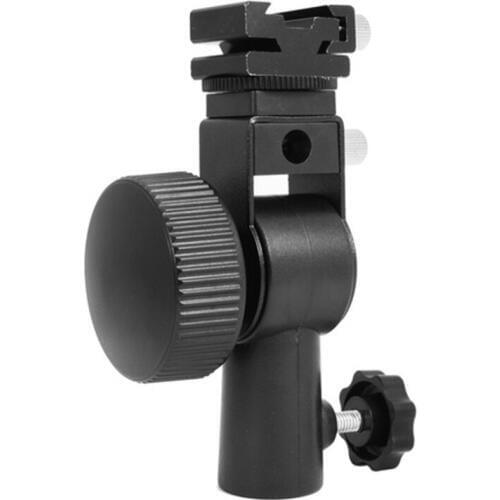 D-Bracket Swivel Flash Hot Shoe Light Stand Umbrella Holder Studio Equipment