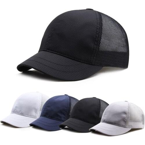 Unisex Cap Casual Plain Mesh Baseball Cap Adjustable Snapback Hats Trucker Dad Hat for Outdoor Sports