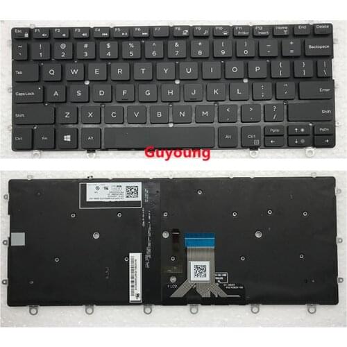Laptop US Backlit Keyboard For Dell XPS 13 9365 13 9370 9375 Backlight English Keyboard