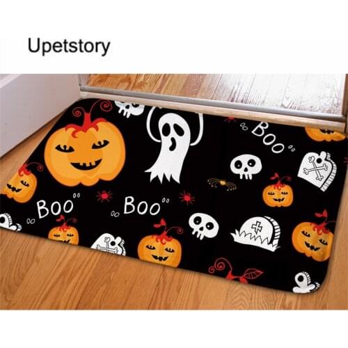 Upetstory Floor/Room/Hallway Door Mat Halloween Ghost Printed Soft Home Door Mats Living Room Anti Slip Mat/Doormat Washable