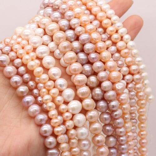 AA High Quality Natural Freshwater Pearl Round Loose Beads For Jewelry Making DIY Bracelet Earring Necklace Accessory