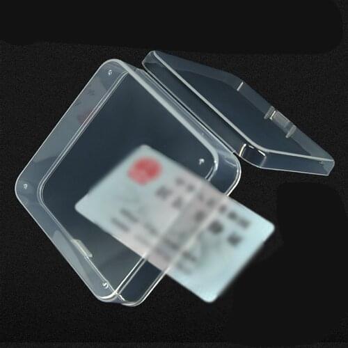 Square Transparent Plastic Storage Box Jewelry Earring Bead Parts Case Container