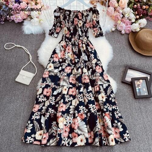 Летние платья с открытыми плечами Loribindwood China At AliExpress