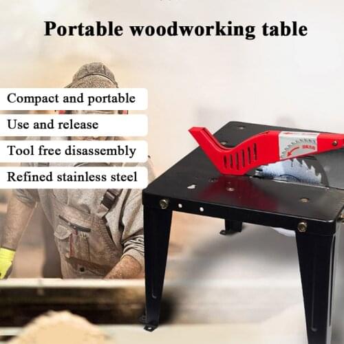T-P03 Woodworking Workbench Multi-function Portable Home Small Decoration Frame Push Table Electric Circular Saw flip Saw Table