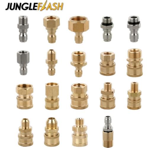High Pressure Washer 1/4" Quick Connect Coupler Adapter Clean Washing Pressure Washer Connector for Quick Connecting Car Washer