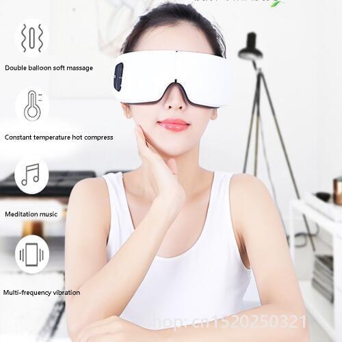 New wireless 4D electric DC vibration eye massager hot compress pressure eye care device relieve eye fatigue protection vision