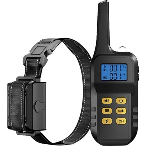 Brand new dog training collar 1000m bark-proof and waterproof device, rechargeable training mode, remote control tool training
