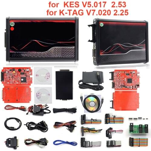 Best for KESS V5.017 EU Red V2.47/V2.53 ECM Titanium KTAG V7.020 4 LED Online Master Version ECU OBD2 car/truck Programmer