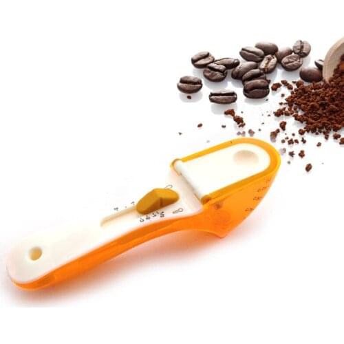 Adjustable Measuring Spoons with Scale Multifunctional Markings Magnetic Measuring Scoop Teaspoons Kitchen Measuring Tools