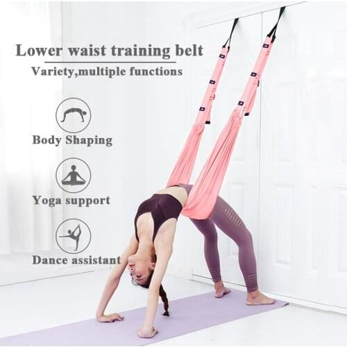 Adjustable Yoga Strap Hammock Swing Stretching Wall Rope Anti-Gravity Aerial Inversion Stretch Belt Home Gym Flexibility Trainer