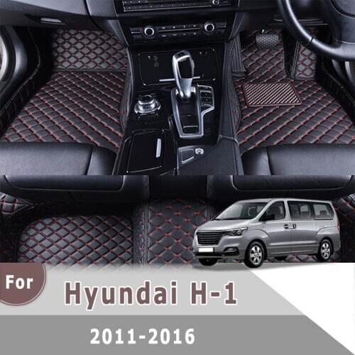 RHD Carpets Car Floor Mats For Hyundai H-1 2016 2015 2014 2013 2012 2011 Auto Interior Anti-Dirty Floorliners Accessory Pedal