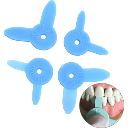 4Pcs/set Dental Interproximal Reduction Gauge Reciprocating IPR System Orthodontic Treatment Gap Measuring Ruler Dentist Tools