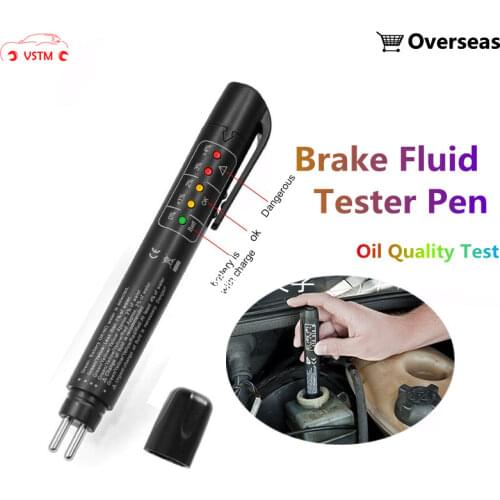 Brake Fluid Tester Universal 5 LED Accurate Oil Quality Check Pen Automotive Brake Fluid Testing Car Repair Tool