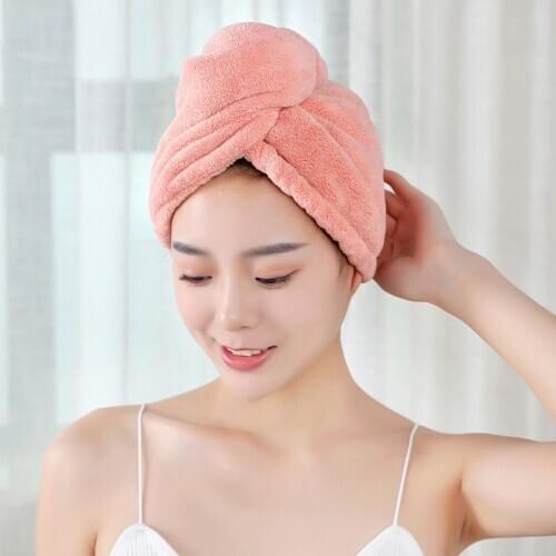 Women Bathroom Super Absorbent Quick-drying Thicker microfiber Bath Towel Hair Dry Cap Salon Towel rapid drying hair towel