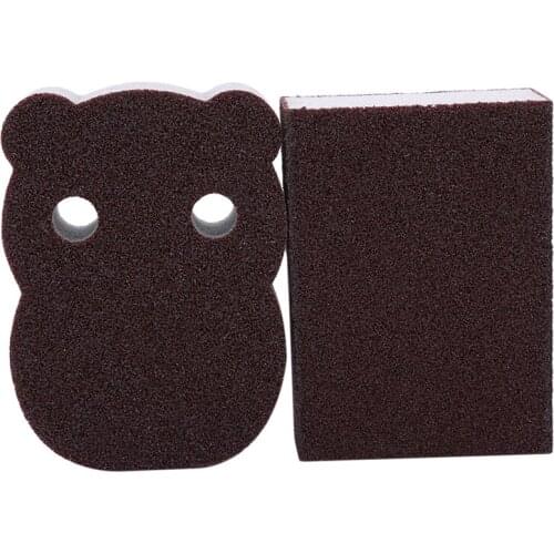 1PC Brown Kitchen Bathroom Accessory Items Small Hippo High-density Sponge Eraser Magic Sponge Diy Cleaning Sponge Dishwashing