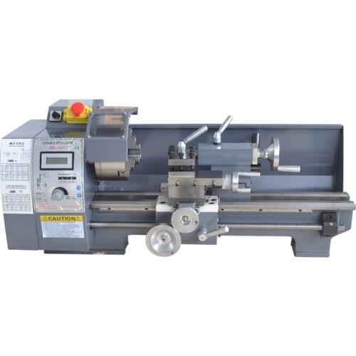 110V/220V Mini Metal Lathe Bench Variable Speed 8 X 16 750W Top Digital for Wood working