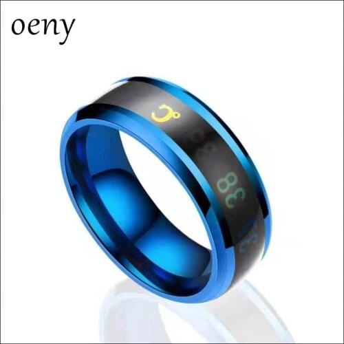 Accessories hip hop titanium steel body temperature ring celebrity model temperature measurement smart Ring