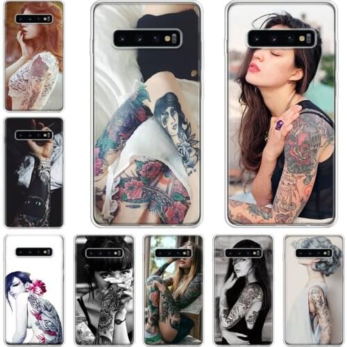 Arm tattoo art cool men and women Phone Case For Samsung Galaxy A71 A70 A51 A50 A41 A40 A30 A21 A10 A01 A90 A20S A20E A10S M30S